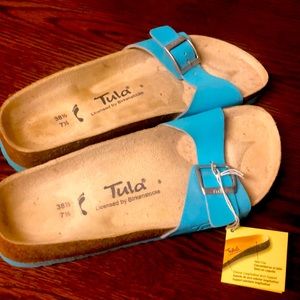 Tula by Birkenstock turquoise sandals